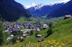 Gaschurn Ortsansicht